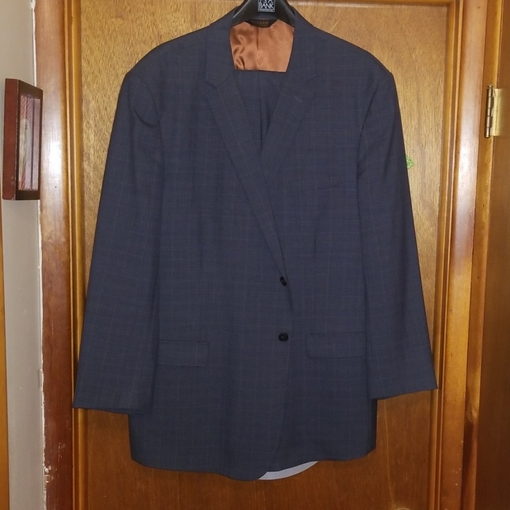 Mens window pane suit